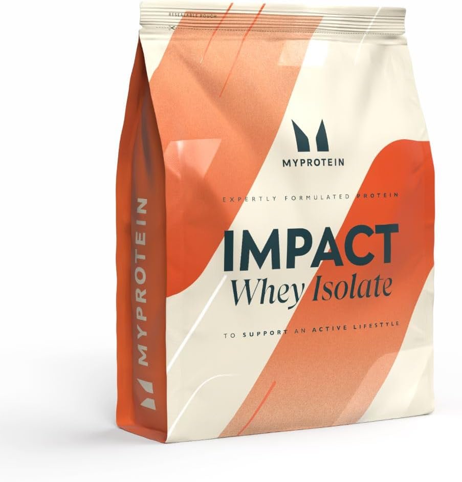 Myprotein Impact Whey Isolate | 86% De Proteína | Vainilla Natura 1 Kilogramo | 26Gramo De Proteína Por Ración | Sin Grasa, Bajo En Azúcar | Apoya El Crecimiento Muscular Y La Recuperación