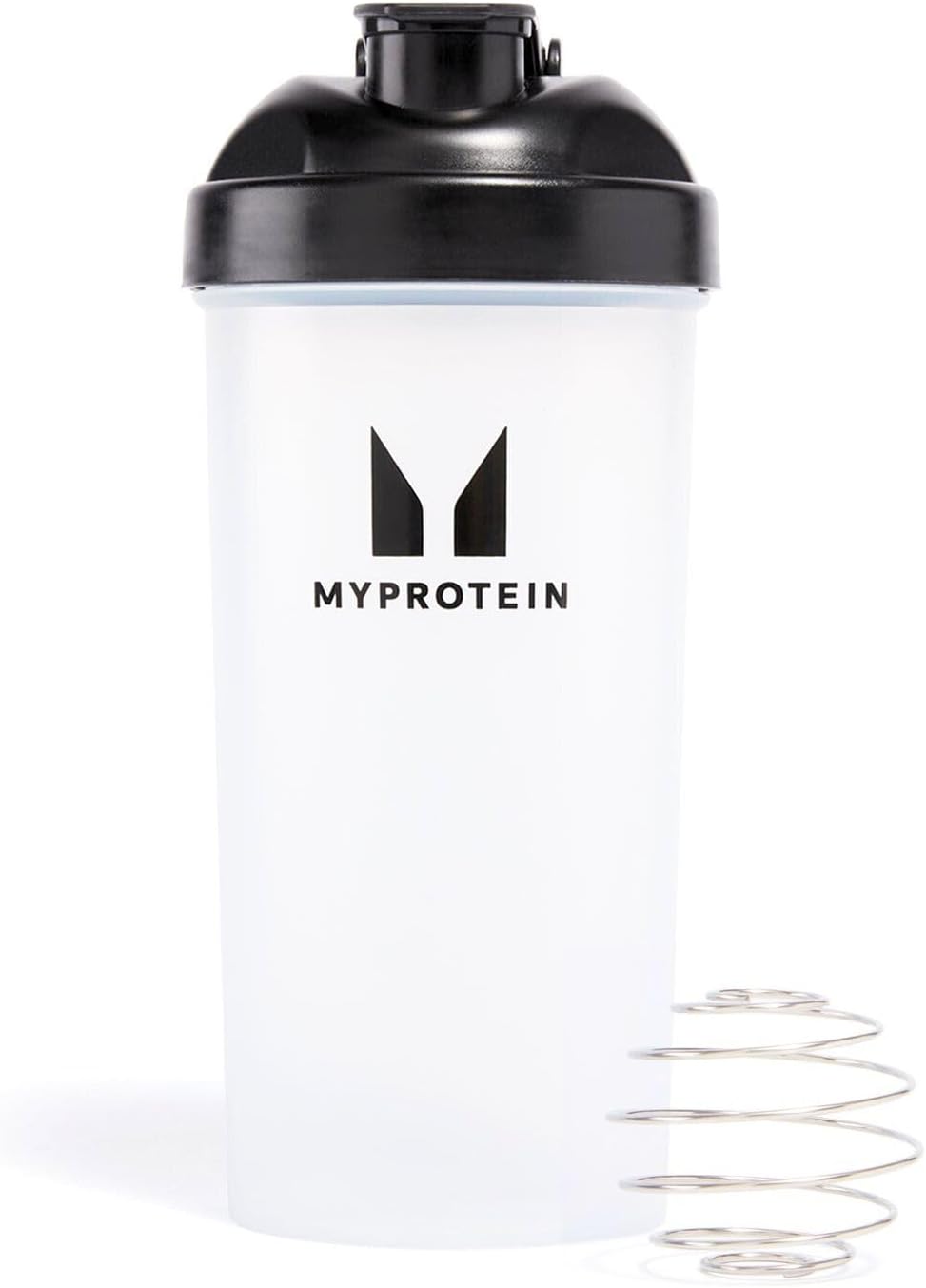 Myprotein Botella Mezcladora De 600 Ml, Color Negro/Transparente, Con Bola Mezclada, Batidos De Proteínas, Mezclas De Proteínas, Agitador Para Llevar, Batidos De Proteínas Suaves, Sin Grumos, Sin Olor