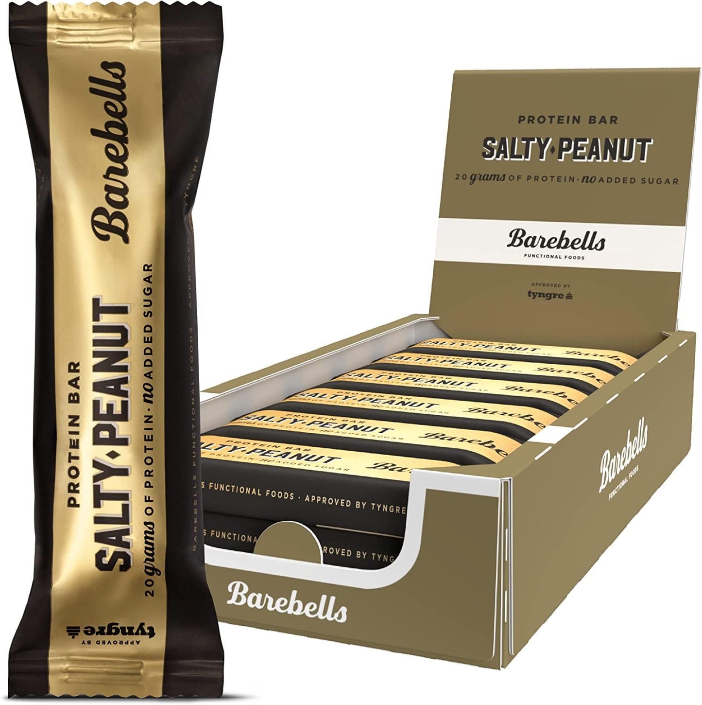 Barebells - Barritas Proteína - 20G Protein X Bar - Baja En Azúcar Y Calorías - Sin Aceite De Palma - Salty Peanut (12 Barritas X 55G)