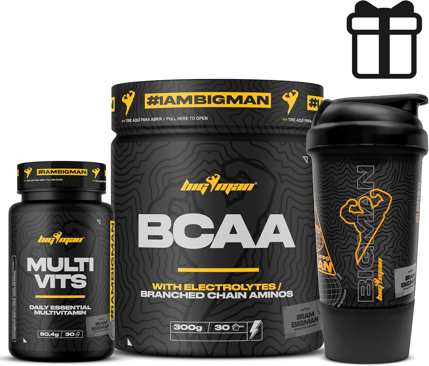 Pack Bcca + Electrolitos 300Gr (MELON) + Multivits 30 Caps + Shaker PRO "REGALO" | Aminoacidos Ramificados Con Carga De Minerales | Recuperación Muscular | Recuperación Ejercicios Aerobicos |