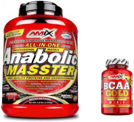 AMIX Anabolic Master 2.2 kg – Frutas del Bosque + BCAA Gold 100 Tabletas