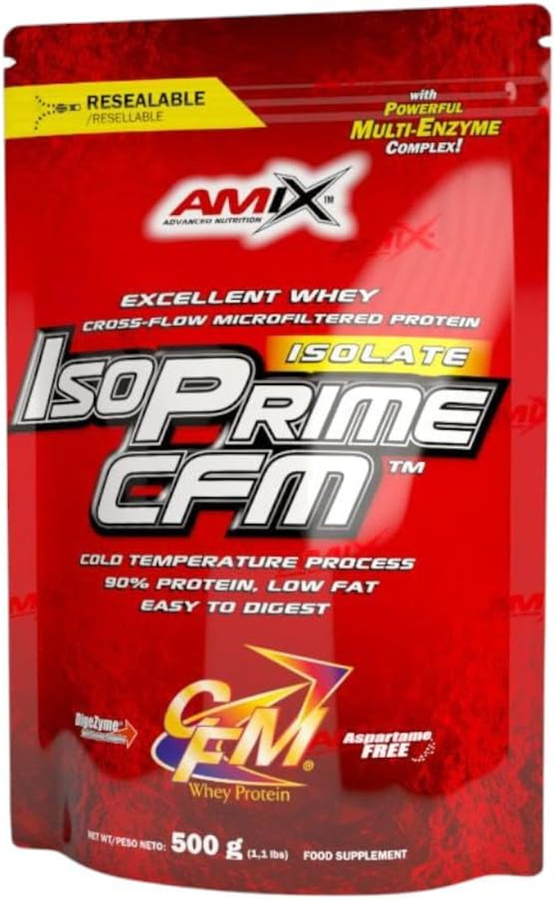 Isoprime CFM Isolate Doypack 500 Gr 90% Proteína Sabor Chocolate
