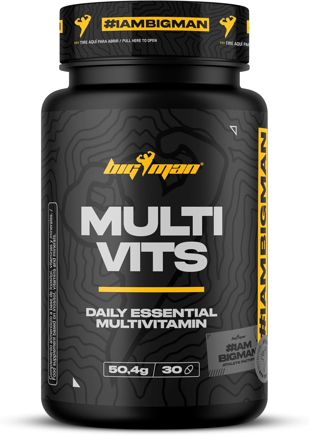 Bigman | EAA + Electrolytes (LIMON) 300Gr + Multivis 30 Caps + Shaker PRO "REGALO" | Amonoacidos Essenciales | Recuperación Muscular | Deportes Resistencia | Fuerza | Isotonico