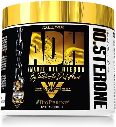 Io.Genix - Io.Sterone | 120 Cápsulas | Beta-Ecdisterona De La Máxima Pureza | Bioperine® | Vitamina B6, Vitamina D Y Zinc