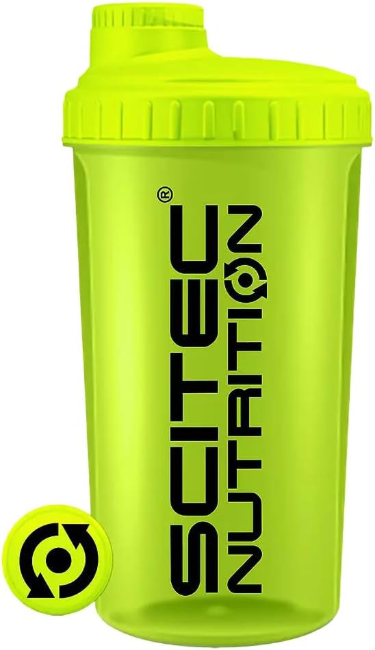 Scitec Nutrition Shaker, Batidora De Proteínas, Sin BPA, 700 Ml, Neon Amarillo