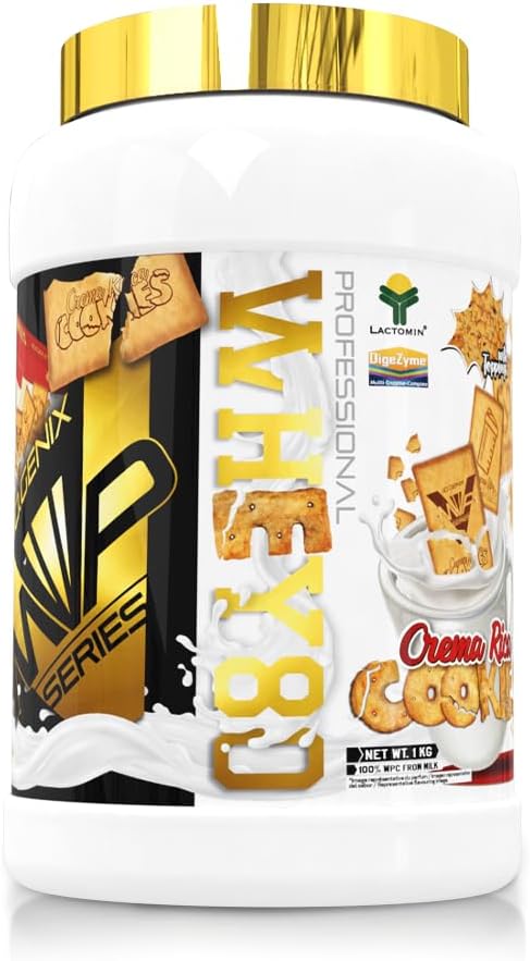 Io.Genix - WHEY 80 PROFESSIONAL 1 KG | Proteína | Concentrado De Suero De Leche | En Polvo (Crema Rica Cookies)