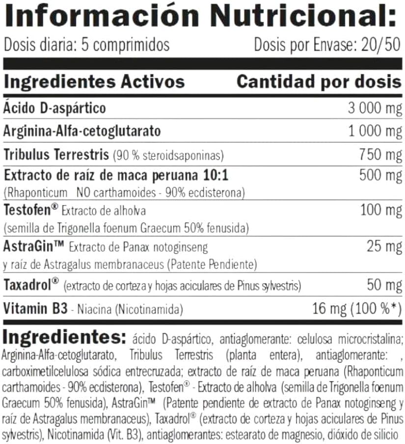 Testo F-200 - 100 Tabletas
