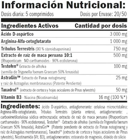 Testo F-200 - 100 Tabletas