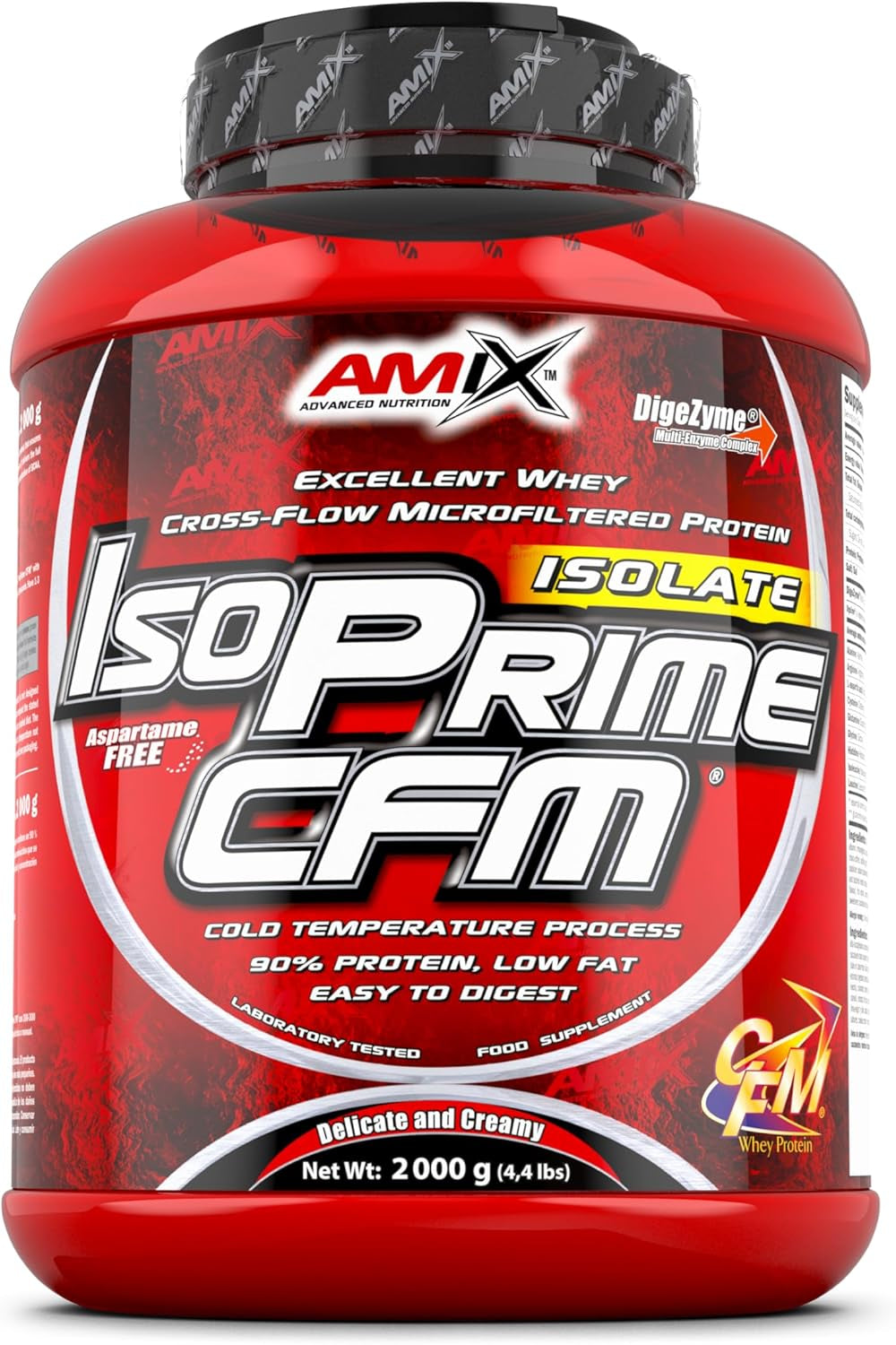 AMIX - Proteína Isolada Isoprime CFM, 2 Kg - Gran Aporte De Aminoácidos - Contiene Enzimas Digestivas - Libre De Aspartamo, Proteínas Para Aumentar Masa Muscular, Sabor Chocolate