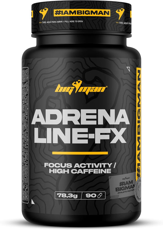 Bigman | Adrenaline FX 90 CAPS | Quemador Ultra Potente | Adelagar Muy Rapido | Control Del Patetio | Define En Tus Entrenamientos