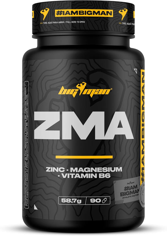 BIGMAN | ZMA + 90 CAPS CON ZINC + MAGNESIO + VICTAMINA B6