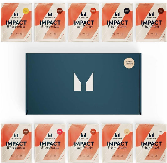 Myprotein Impact Whey Protein - Proteína De Impacto, Paquete De 10 Unidades