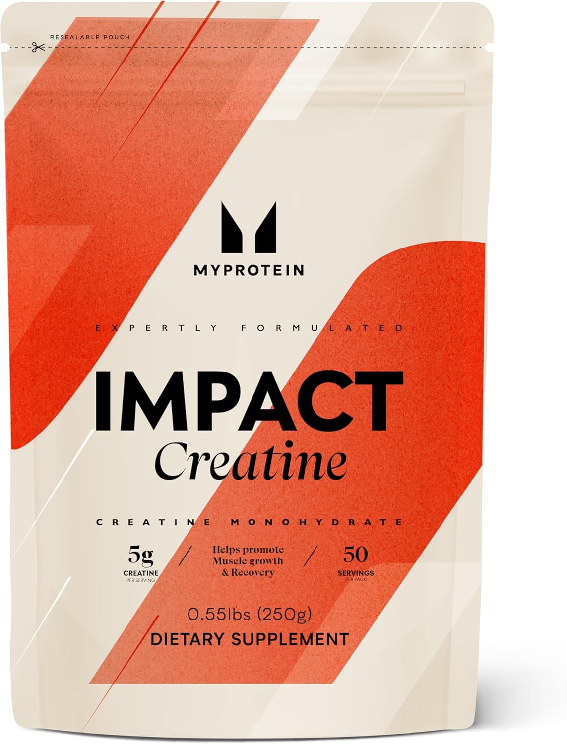 Myprotein Creatina Monohidrato En Polvo | 3G Por Ración | Mejora El Rendimiento Y La Potencia En Ejercicio De Alta Intensidad | Sin Sabor, Fácil De Mezclar | Bolsa Resellable De 250G