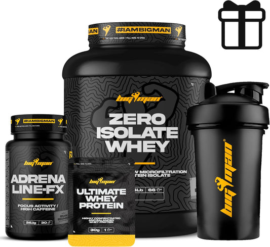 PACK - > PACK PROTEINA ZERO ISOLATE 2Kg + ADRENALINE FX 30 CAPS + SHAKER REGALO | PROTEINA ASILADA | PROTEINA DE ASIMILACIÓN RAPIDA | PROTEINA INTOLERANTES LACTOSA | PROTEINA 85% CALIDAD (Cookies)