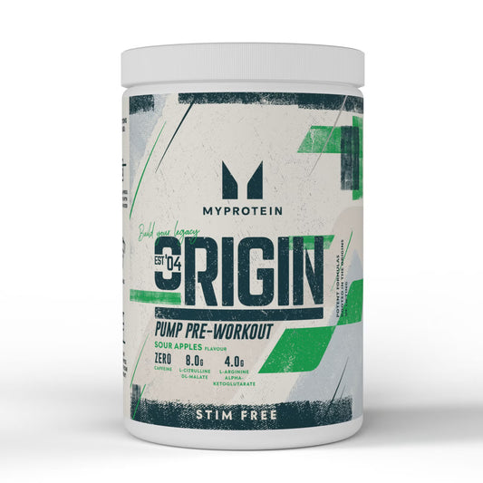 Origin Pre - Entreno Sin Estimulantes, Sin cafeina Myprotein