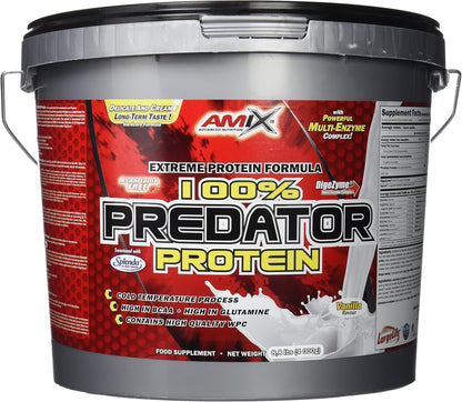 AMIX, Proteínas Para Aumentar Masa Muscular Con Sabor Chocolate, Predator En Formato Bote De 1 Kg