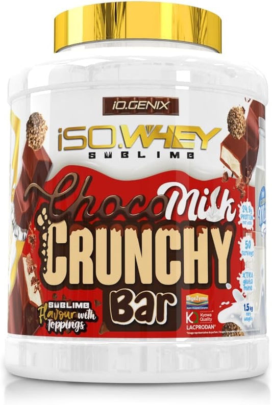 Io.Genix Iso.Whey Sublime 1,5 Kg - Aislado y Concentrado de Suero con Digezyme y L-Glutamina (Black Cookies Cheesecake)